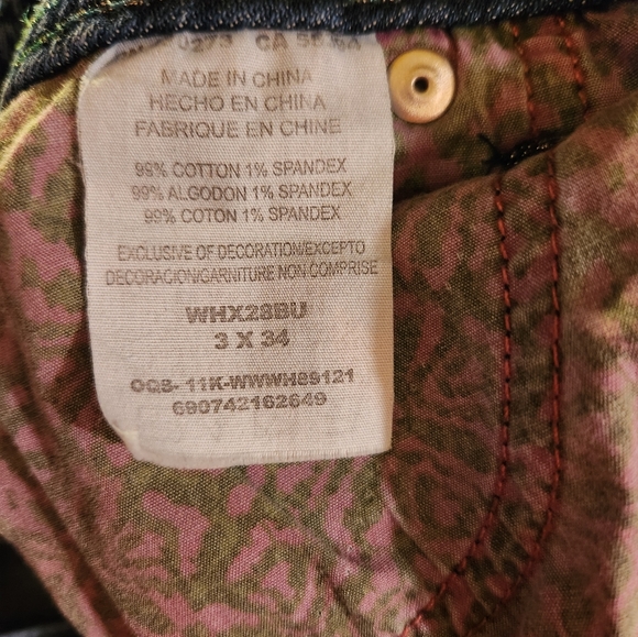 Wrangler Rock 47 women's jeans sz 3 x 34" - Picture 5 of 9